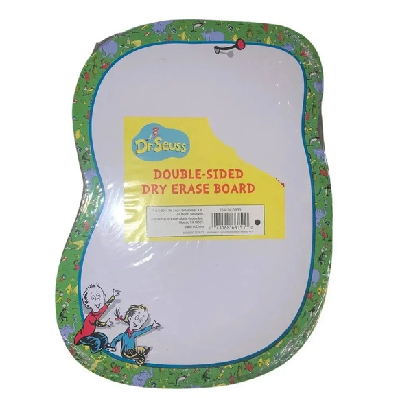 🎀3/$15 SALE 🎀 Dr. Seuss Double Sided Dry Erase Board - Picture 1 of 1